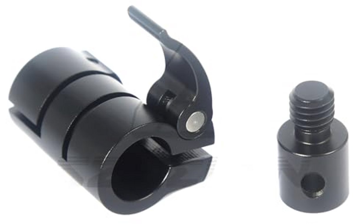 Snelrelease Adapter Lock Beugel voor Microfoon Opname Rod - 3/8" en 1/4" Draad Mount