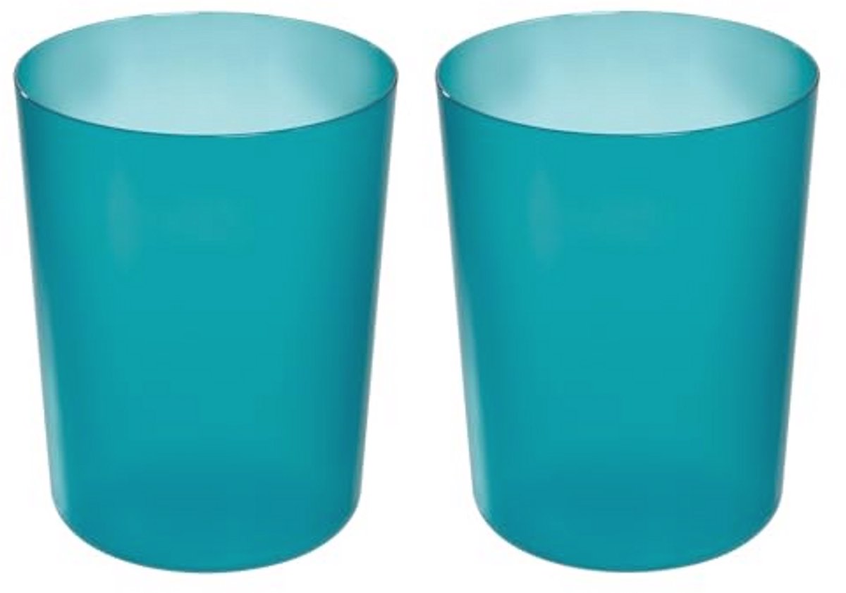 Ronde Afvalemmer voor Kleine Ruimtes - Teal