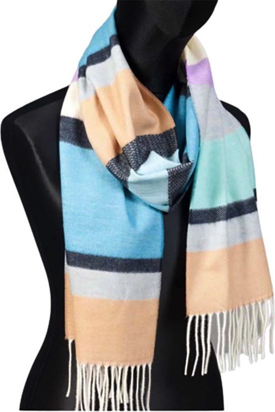 Haia warme winter sjaal - cobalt