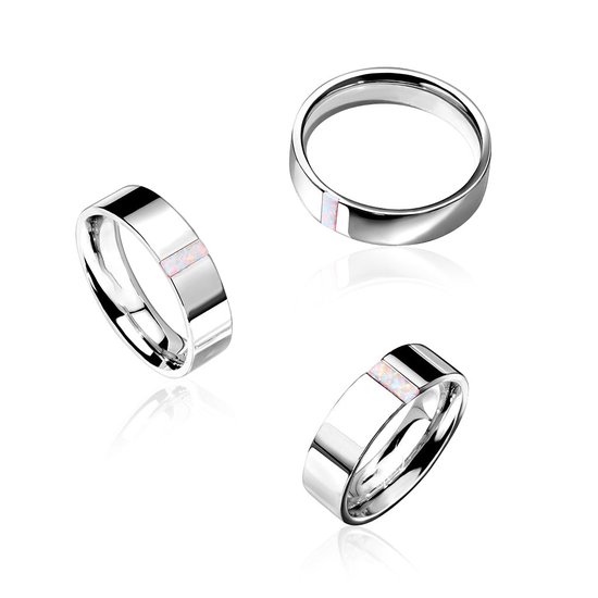 Zilveren blackplated ring voor dames | -NL