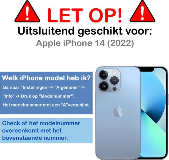 Screenprotector Geschikt voor iPhone 14 Screenprotector Glas Gehard Met Dichte Notch - Screenprotector Geschikt voor iPhone 14 Screen Protector Glas Tempered Glass - 2 PACK