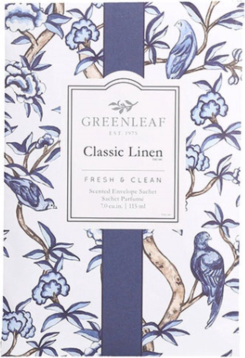 Greenleaf geurzakje Classic Linen 4 stuks