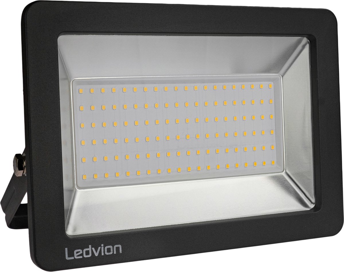 Ledvion LED Breedstraler, 100 watt Osram LED Breedstraler, 6500K Breedstraler, 12000 lumen werklamp, outdoor Breedstraler IP65 waterdicht, Breedstraler met snelkoppeling