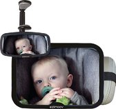 EZI MIRROR PACK - Eco friendly - Auto spiegel baby - spiegel set - grote spiegel - achterbank - achteruitkijk spiegel - verstelbare klem - verstelbare spiegels - duurzaam - kind zien - baby - kind