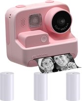 Bol.com Thuys Polaroid Camera Full HD - Retro Kinder Camera Klassieke Beeldstabilisatie - Video Camera met Filters en 3 Rollen F... aanbieding