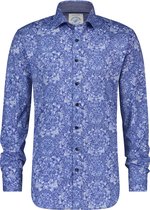 AFNF | Shirt Delfts Blue F Classics | Heren | Navy blue | | 2XL