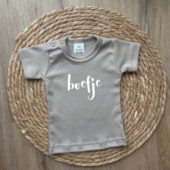 Baby t-shirt - Boefje - Baby Boy - Jongen - Cadeau - Dreumes - Babykleding - Korte mouw
