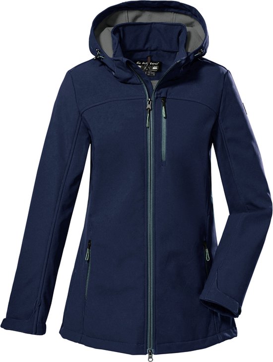 Killtec dames softshell jas 39268/KOW 212 petrol gevoerd - maat 38