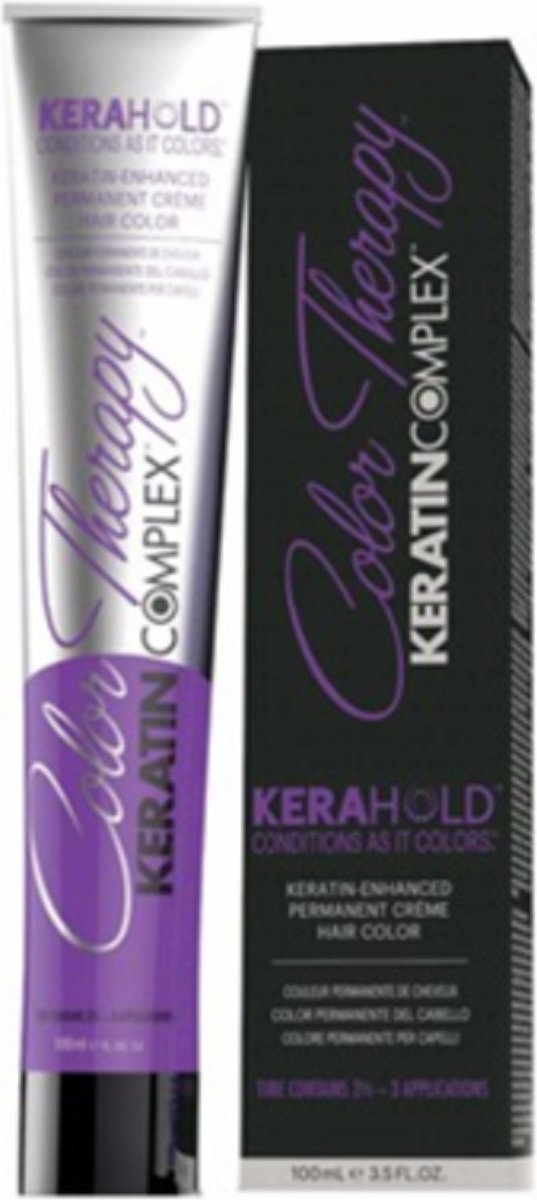 Keratin Complex Kerahold Color Therapy Keratin-enhanced Permanent Crème Hair Color (8.23 / 8VG Light Violet Gold Blonde)