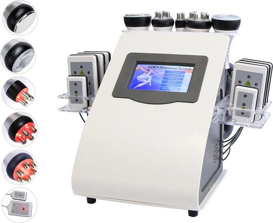 -RealGen- Nieuwe 6 In 1 Ultrasone 40K Cavitatie Vacuüm Vet Verlies Body Shaping Machine Verwijderen Rimpel Rf Schoonheid Apparaat voor thuisgebruik