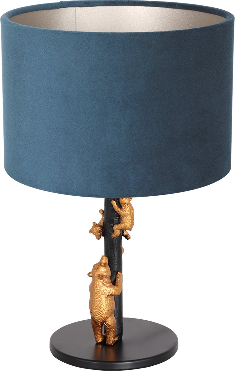Anne Light and home tafellamp Animaux - zwart - metaal - 20 cm - E27 fitting - 8236ZW
