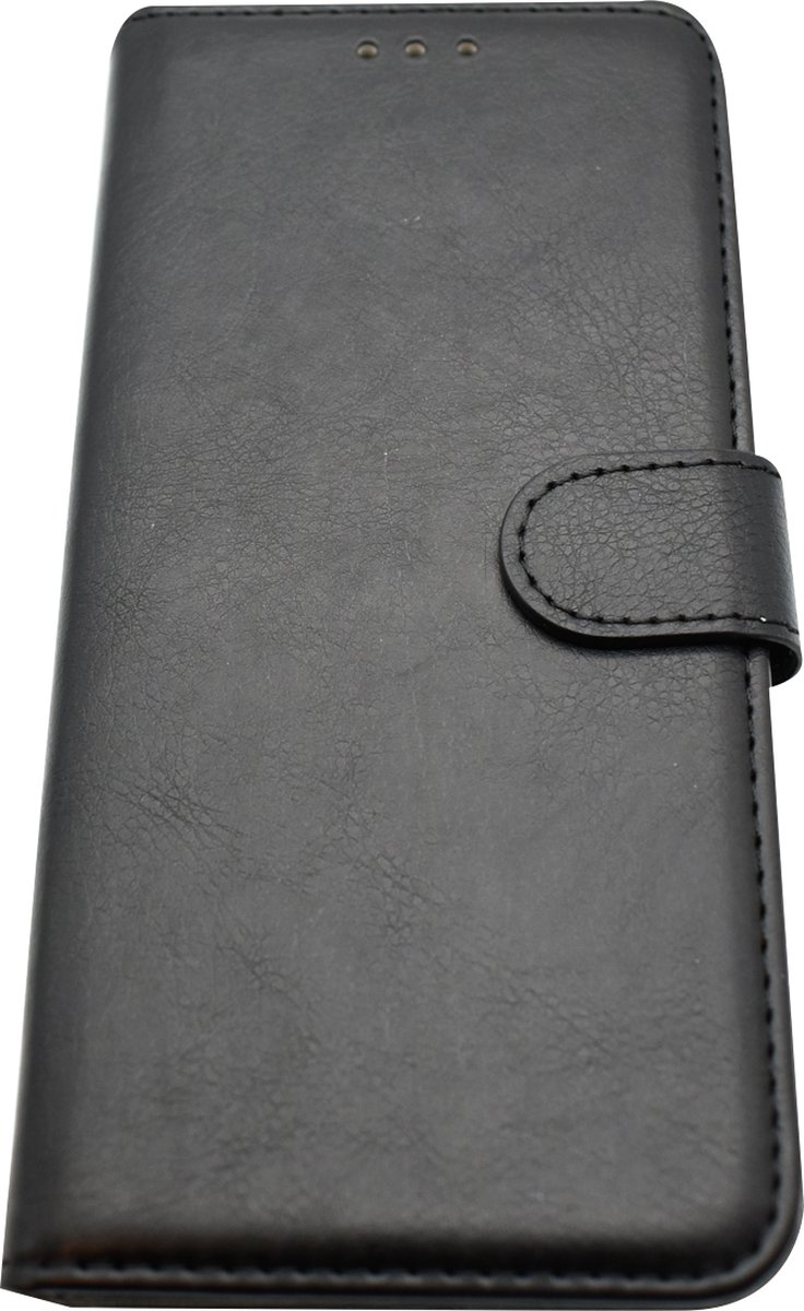 Geschikt-voor-iPhone-12 pro-Max-zwart-Telefoonhoesje-Bookcase-Zwart