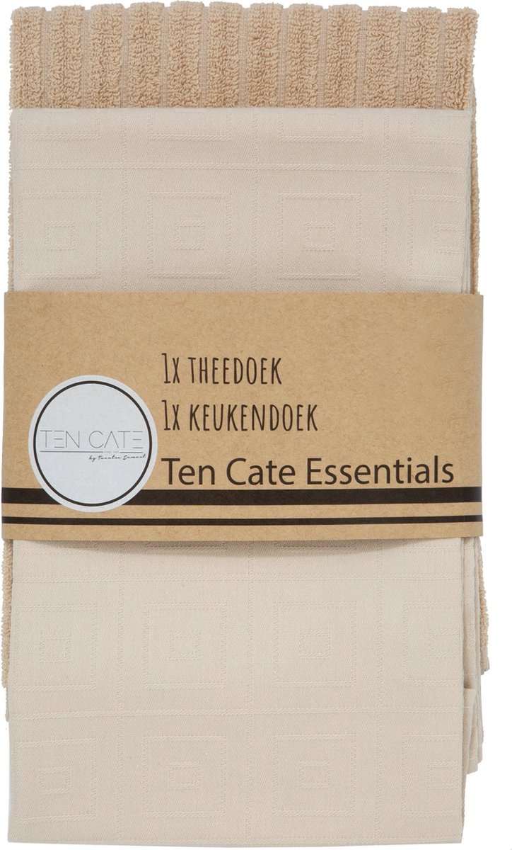 Portret explosie Regelmatig Ten Cate - Keuken Handdoeken Set - 1x Keukendoek 50x50 cm - 1x Theedoek  60x65 cm -... | bol.com
