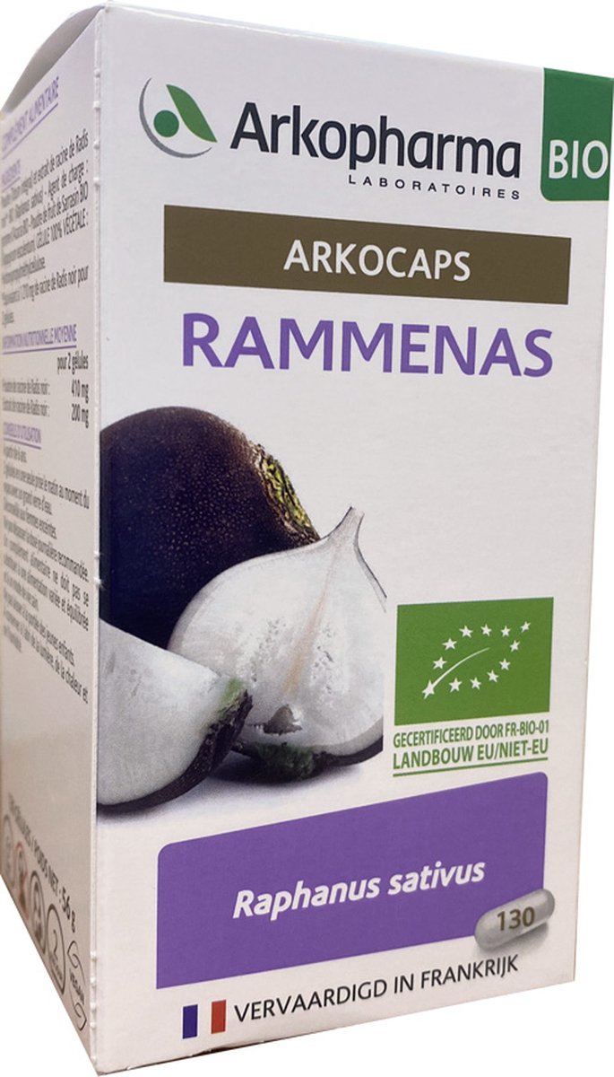 Goedkoopste Arkopharma - Rammenas Bio met Hoge Concentratie aan Gerichte Actieve Bestanddelen - 130 Capsules 2 per Dag