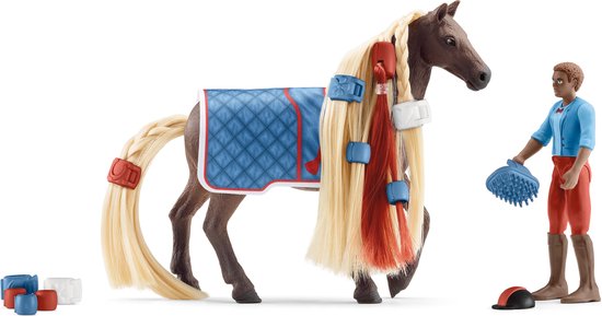 schleich HORSE CLUB Sofia’s Beauties - Leo & Rocky Starterset - Kinderspeelgoed - Paarden Speelgoed met Kambare Manen
