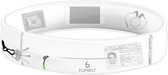Flipbelt Zipper White - Running belt - Hardloopriem voor telefoon,water en meer - XXS
