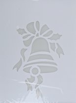 Gabarits de fenêtre de Noël Cloche de Noël 35 cm - Décoration de fenêtre Noël - Gabarit de jet de neige