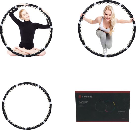 Hula Hoop, cerceaux lestés pour le fitness avec cordes à sauter 3M