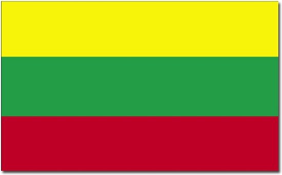 Vlag Litouwen 90 x 150 cm feestartikelen - Litouwen landen thema supporter/fan decoratie artikelen