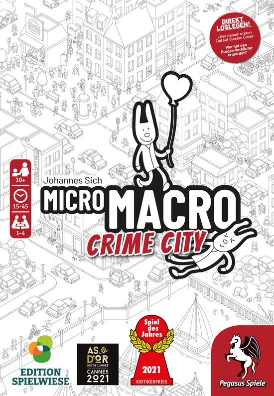 Thumbnail van een extra afbeelding van het spel MicroMacro: Crime City (Edition Spielwiese Duits)