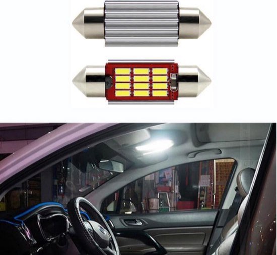 C5W 35mm LED Auto lamp / 2 stuks Festoon LED / 35mm / Interieur lamp ...