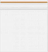 200 stuks Gripzakjes 40 x 40mm 60 micron oranje - Ziplock Bag Orange – Uitdeelzakjes