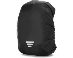Regenhoes Rugzak – 3 Strepen – 30 tot 40L – M – Zwart – Kasey Products