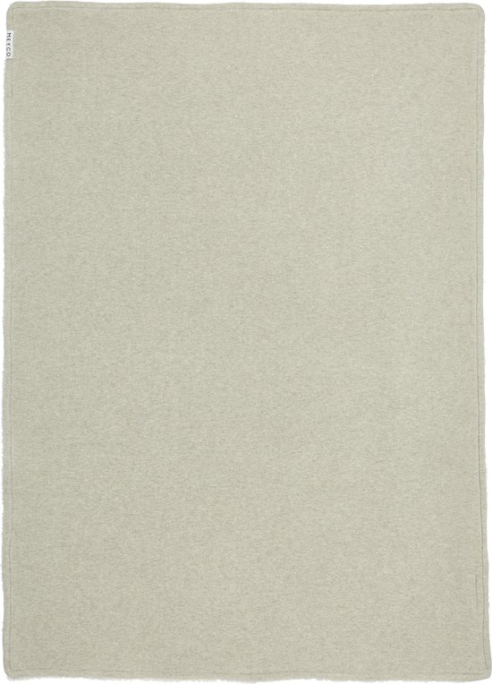 Meyco Baby Knit Basic teddy ledikant deken - sand melange - 100x150cm van Meyco — afbeelding 2