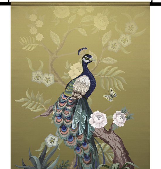 PosterGuru - wandkleed - wanddoek - Peacock - 120 x 145 cm