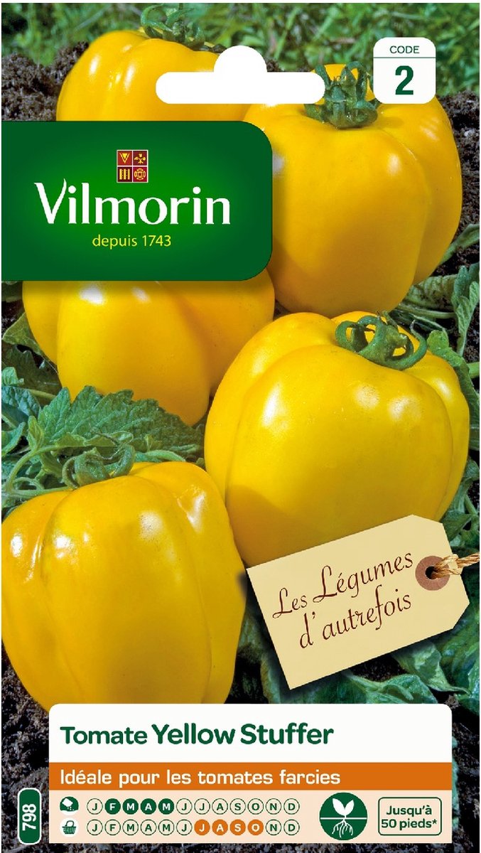 Vilmorin - Tomaat yellow stuffer -V789