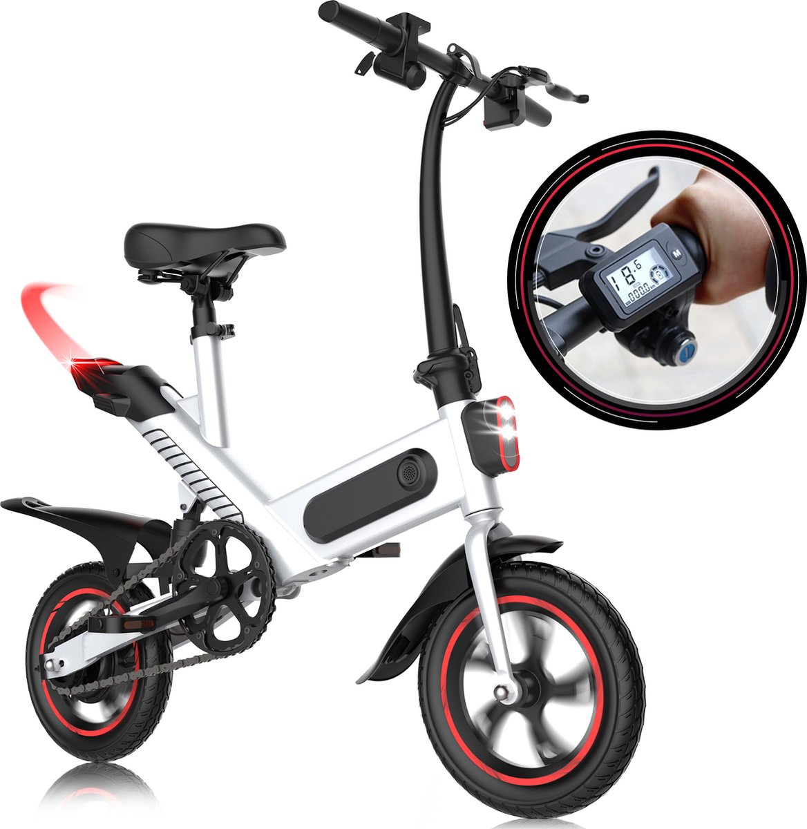iCruise® EC1-W - E Bike - Elektrische Fiets - Opvouwbare E-Bike - 350W Motor - 25KM/U - 40KM Radius