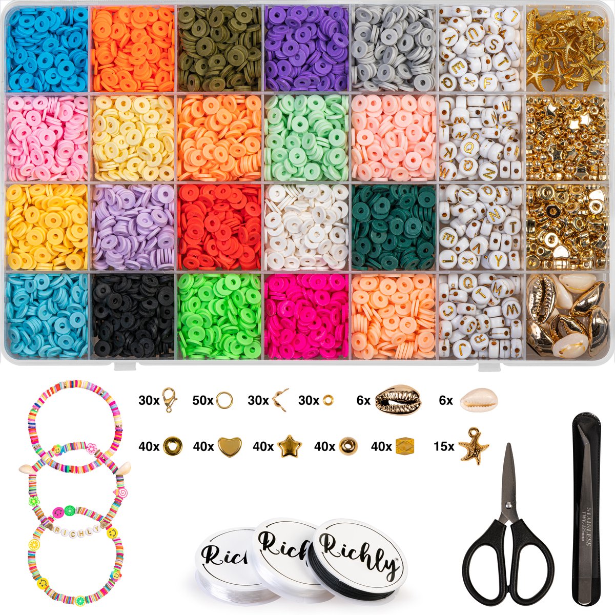 Ensemble de perles - Perles de cristal - Kit de Hobby pour la fabrication  de Bijoux -... | bol.com