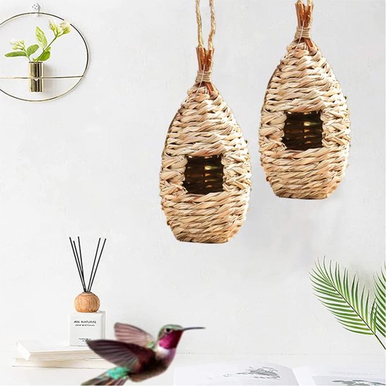 Natürliches Vogelnest Aus Gras - Nisthilfe Für Rotkehlchen Und Kleine Vögel