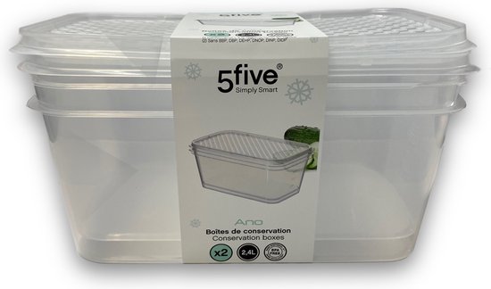 5Five® Simply Smart Ano set de boîtes de conservation - conteneurs frais 9  pièces