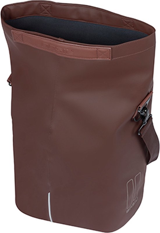 Basil City Fietsshopper - Enkele Fietstas - 14-16 Liter - Roasted Bruin van Basil — afbeelding 4