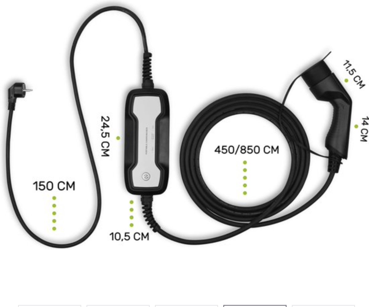 Morec Type 1 Chargeur ev 2,2/3,6kw Chargeur Voiture Electrique