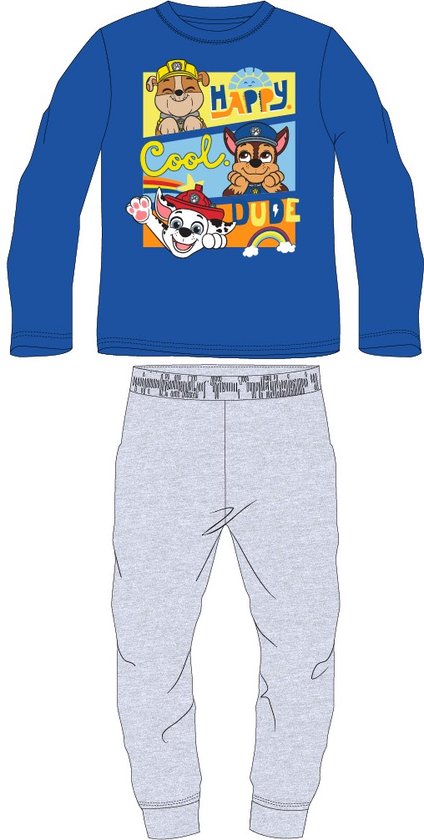 Paw Patrol Ensemble de Pyjama Garçon Chase Marshall Rubble Bleu 18-24 Mois