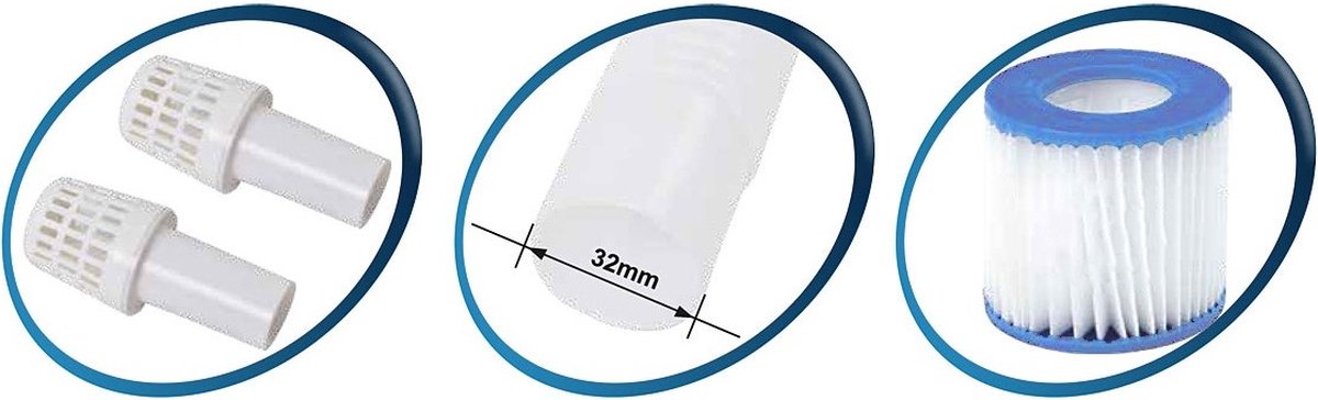 Enero - Zwembad filterpomp - type 1 - 32 mm - 1136 l/h