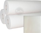 Farla Medical - 12 rollen - Onderzoekstafelpapier - Behandeltafelpapier - 50cm x 34m - 2 lagen - Wit