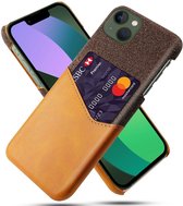 Coque Apple iPhone 14 avec porte-cartes arrière Oranje