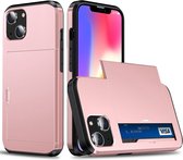 Coque Apple iPhone 14 Plus avec porte-cartes arrière rose Goud
