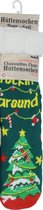 Kerstsokken - Happy unisex huissokken - Extra Warm en zacht - Anti-Slip - Huttensocken fantasie kerstboom - one size