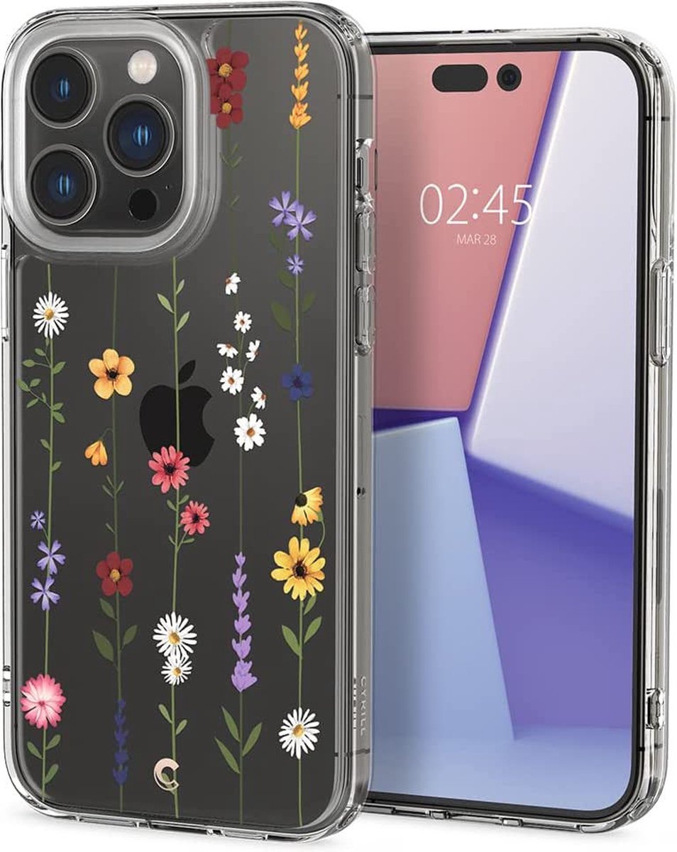 Spigen Cyrill Cecile Apple iPhone 14 Pro Hoesje Flower Garden