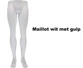 Maillot wit met gulp mt.46-54 - Sinterklaas prins thema feest festival party maillot