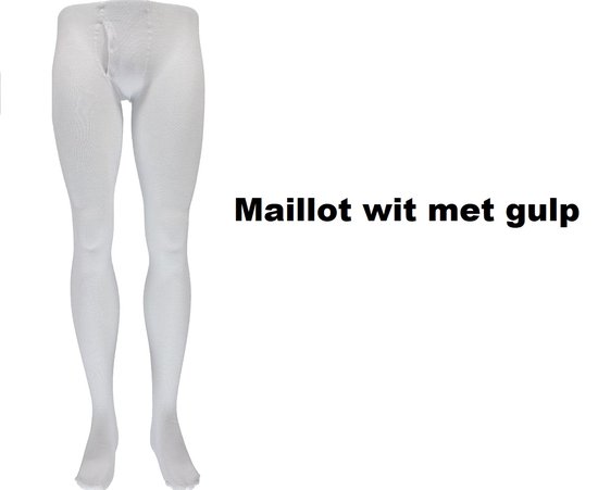 Maillot wit met gulp mt.46-54 - Sinterklaas prins thema feest festival  party maillot | bol.com