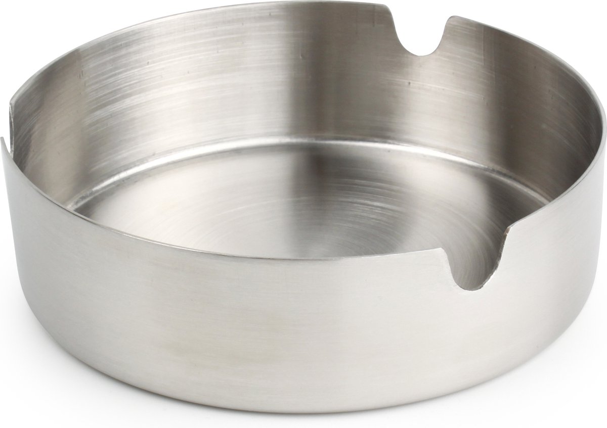 Goedkoopste Bonbistro Asbak rond 95xH3cm rvs Smoke (Set van 4
