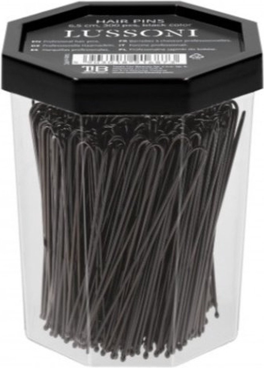 Lussoni Hair Pins Black - 6,5cm - 300 Pcs - Hair Accessoires