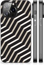 Bumper Hoesje iPhone 14 Pro Max GSM Hoesje met Zwarte rand Illusion