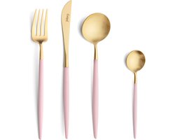 Bestekset 24-delig - Goa - Roze/Goud // Cutipol