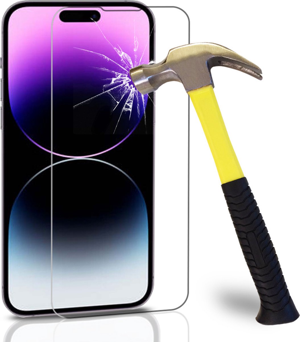 Geschikt voor iPhone 14 Pro screenprotector - beschermglas tempered glass Geschikt voor iPhone 14 Pro screen protector - oTronica